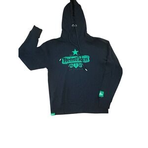 Official Heineken Black Pullover Hoodie Sweatshirt Sz Large Men's Unisex Brewery